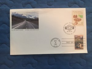 RARE dual combo ALASKA FDC of HIGHWAY