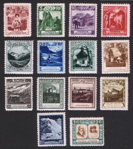 Liechtenstein Country Scenes 14v MH SG#96-109 SC#94-107 CV£720+