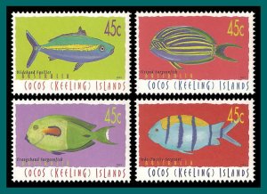 Cocos 2001 Fish 5, MNH #335,SG335-SG338