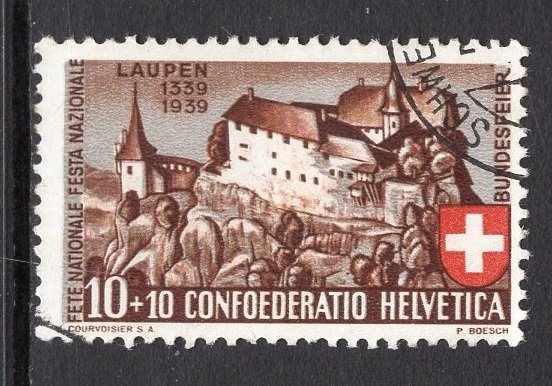 Switzerland   #B95  used  1939  Laupen Castle