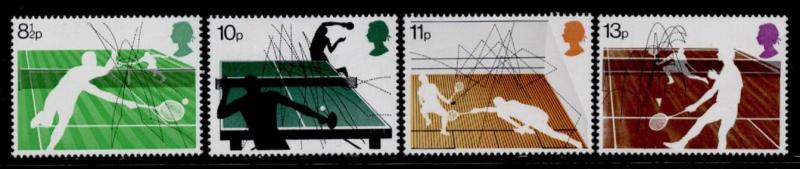 Great Britain 802-5 MNH Racket Sports