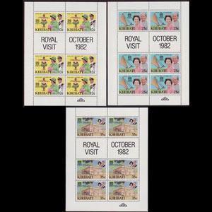 KIRIBATI 1982 - Scott# 414A-6A Sheets-R.Visit NH