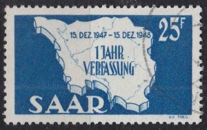 GERMANY Saar [1948] MiNr 0261 III ( O/used ) [02]