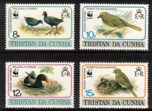 TRISTAN DA CUNHA 1991 Endangered Birds/ WWF; Scott 500-03, SG 518-21; MNH