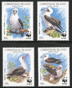 Christmas Island Scott 270-73 Unused LHOG - 1990 Abbott's Booby - SCV $8.25