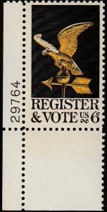 # 1344 MINT NEVER HINGED ( MNH ) REGISTER AND VOTE