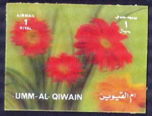 UAE  Umm al Qiwain 1972 Flowers 3 D MNH