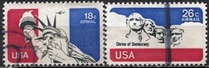 USA; 1974: Sc. # C87-C88:  Used Cpl. Set