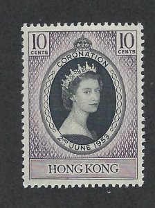 HONG KONG SC# 184 VF MNH 1953