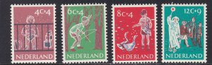 Netherlands # B336-339, Children, Short Set, NH, 1/3 Cat.