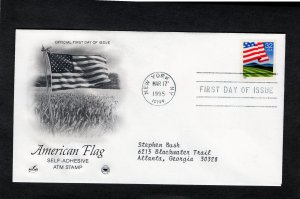 2919 Flag Over Field, FDC ArtCraft/PCS addressed