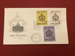 Vatican 1963 Sede Vacante First Day Cover Postal Cover R42350 