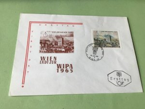 Austria Wipa 1965 first day  stamps cover ref 50581
