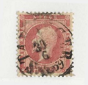 Norway Sc #5  8s brown rose used with SON CDS VF