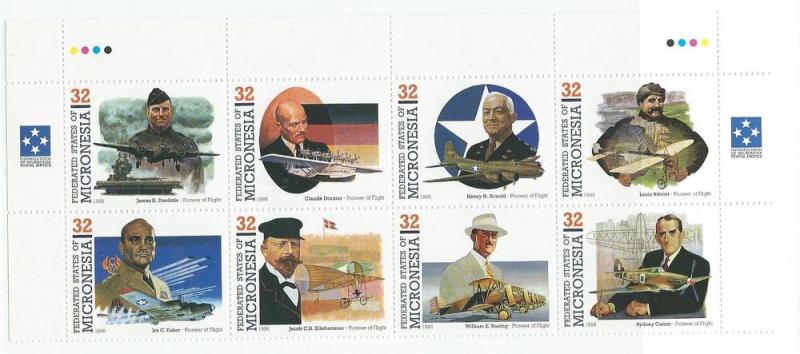 Micronesia #238 Pioneers of Flight -Souvenir/S (MNH) CV$5.25