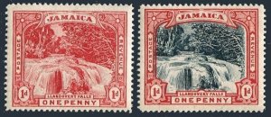 Jamaica 31-32, hinged. Michel 31-32. Llandovery Falls, 1900-1901.