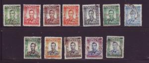 Southern Rhodesia Sc 42//54 1937 G VI long stamp set no 49 used