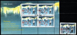 Greenland #B22, B22a  F-VF Used CV $12.50 (X4877L)