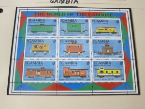 Gambia 1991 Sc `1114-6 Train set MNH