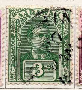 Sarawak 1921-23 Early Issue Fine Used 3c. 050870