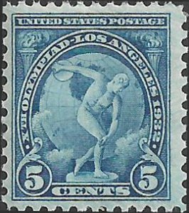 # 719 MINT NEVER HINGED ( MNH ) Blue 10th Olympic Games