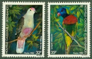 NEW CALEDONIA 479-80 MNH CV $3.95 BIN $2.25