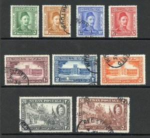 Sudan SG59/67 Set of 9 fine used Cat 225 pounds