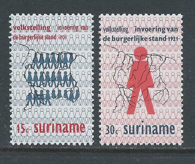 Surinam #389-90 NH Census