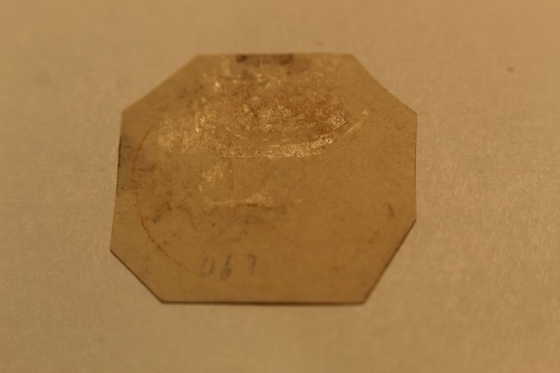 US U67  CUT SQUARE UNUSED  DIAGONALLY CUT CORNERS