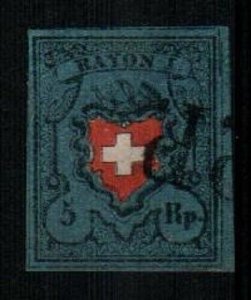 Switzerland Scott 5 (tiny thin) [TH1717]