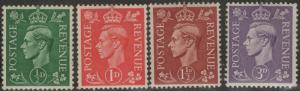 GREAT BRITAIN MNH Scott # 258-260, 263 KGVI (4 Stamps) -2