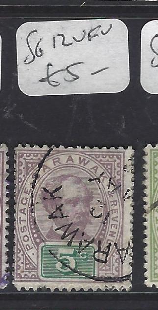 SARAWAK  (P2911B)  BROOKE  5C  SG 12     VFU