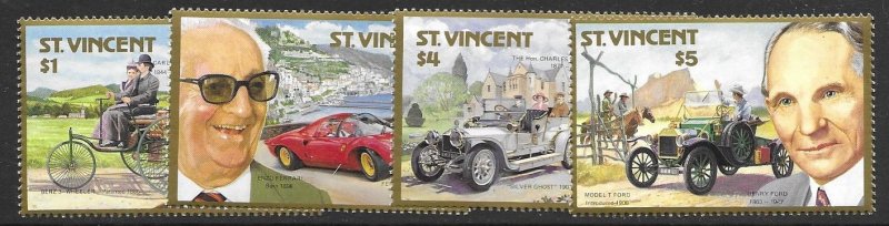 St Vincent 1044-47   1987  set  4  VF NH