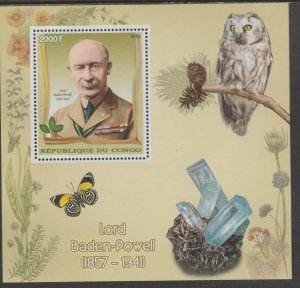 BADEN POWELL SCOUTS perf m/sheet containing one value mnh