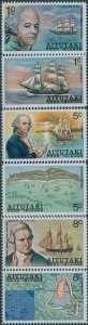 Aitutaki 1974 SG114-119 William Bligh Discovery set MNH