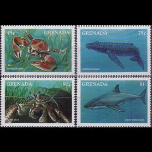 GRENADA 1997 - Scott# 2642-5 Marine Life 45c-$1 NH