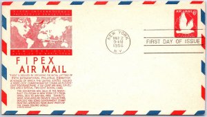 US FIRST DAY COVER FIFTH INTERNATIONAL PHILATELIC EXHIBITION (FIPEX) ANDERSON