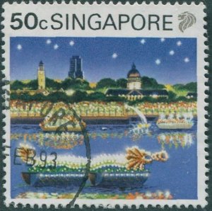 Singapore 1990 SG631 50c Chinese New Year Boat Float FU