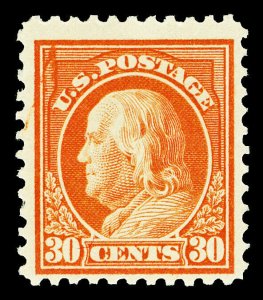 Scott 516 1917 30c Franklin Perforated 11 Issue Mint Fine+ OG NH Cat $70