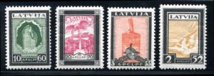 Latvia CB14-CB17 Mint Hinged air mail