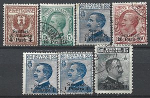 COLLECTION LOT 22024 ITALY OFFICES IN TURKEY 7 MH/USED STAMPS 1909+ CV+$21