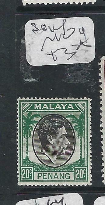 MALAYA PENANG   (P2206B)   KGVI   20C  SG 14  MOG