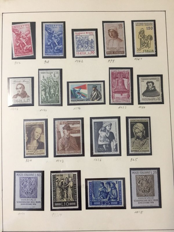 GB Channel Isl Faroes Italy Europe MNH Album Collection (Apx 850+) GM1204 