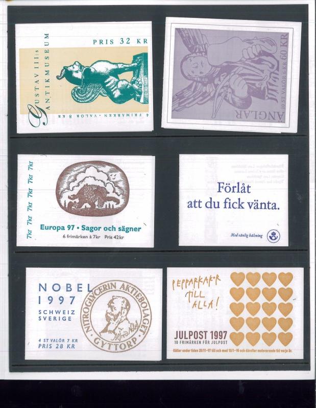 1997 Sweden Swedish Official Booklet Postage Stamp Yearset Collection Svenska