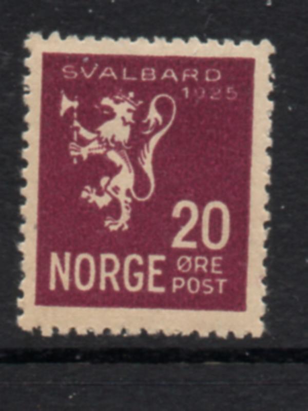 Norway Sc 113 1925 20 ore Lion, Annexation of Spitsbergen, stamp mint