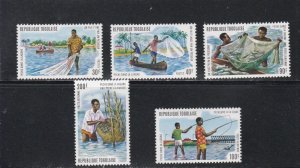 Togo # 876-877, C224-226, C226a, Lagoon Fishing, Mint NH, 1/2 Cat.