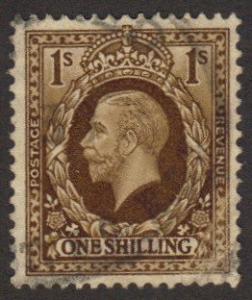 Great Britain #220 used 1/- king