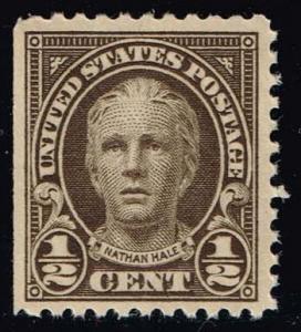 US #551 Nathan Hale; Unused (0.25)