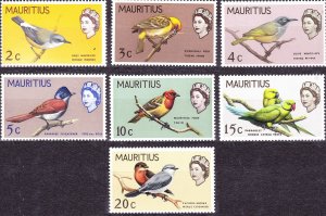 MAURITIUS 1969 QEII 1c to 20c Definitives SG382-388 MH