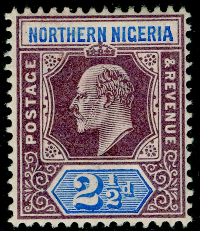 NORTHERN NIGERIA SG13, 2½d dull purple & ultramarine, LH MINT. WMK CA